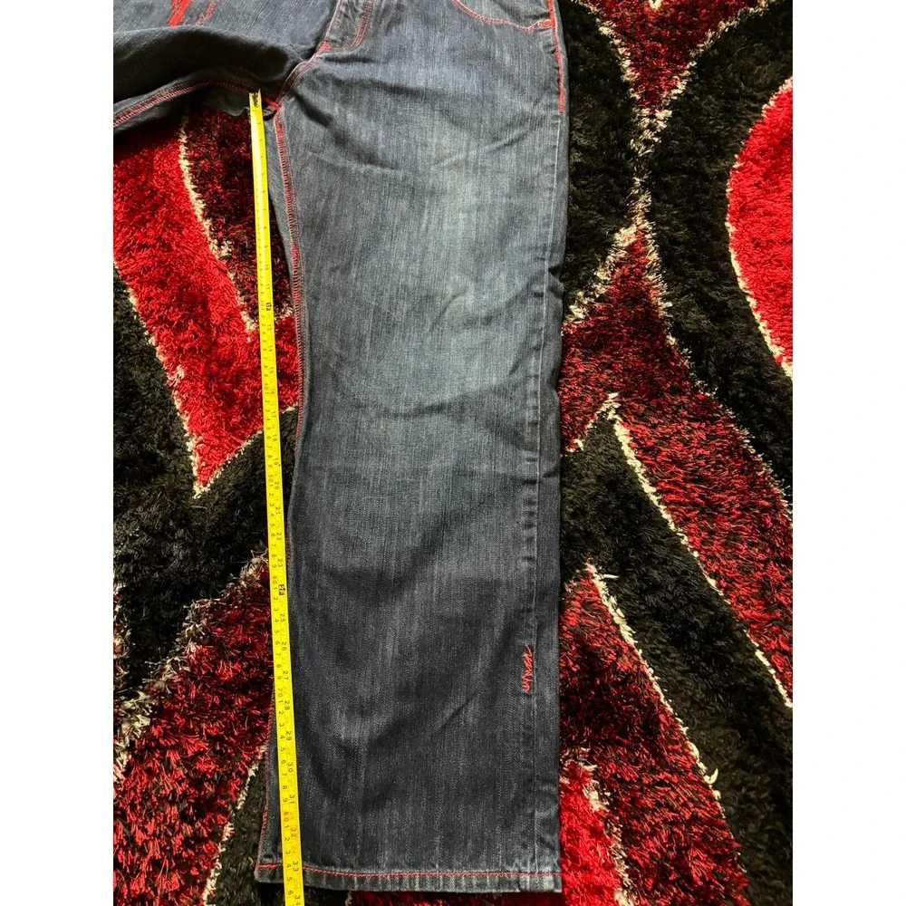VTG Coogi Heritage Jeans Australia Denim Embroidered Script Baggy Hip Hop 40x34